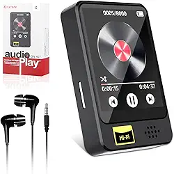 MP3 Player Bluetooth MP4 Player Digital Portátil Bluetooth 5.0 Hi-Fi Som sem Perdas Rádio FM Suporte Cartao de Memoria de Até 128 GB