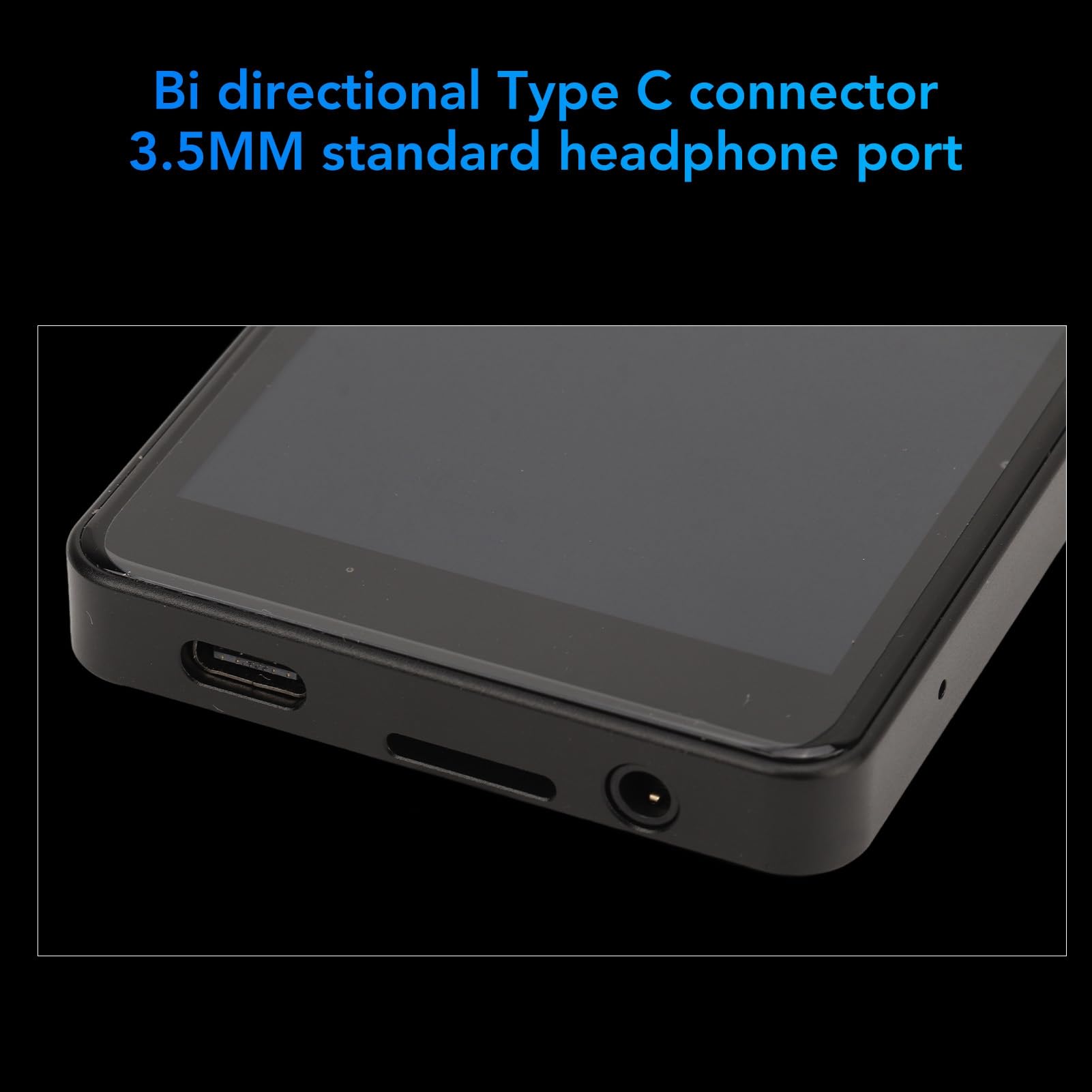 Presente MP4 de Pantalla Táctil con/WiFi, Pantalla HD de 5.0 Pulgadas, para Correr Deportes (Black)