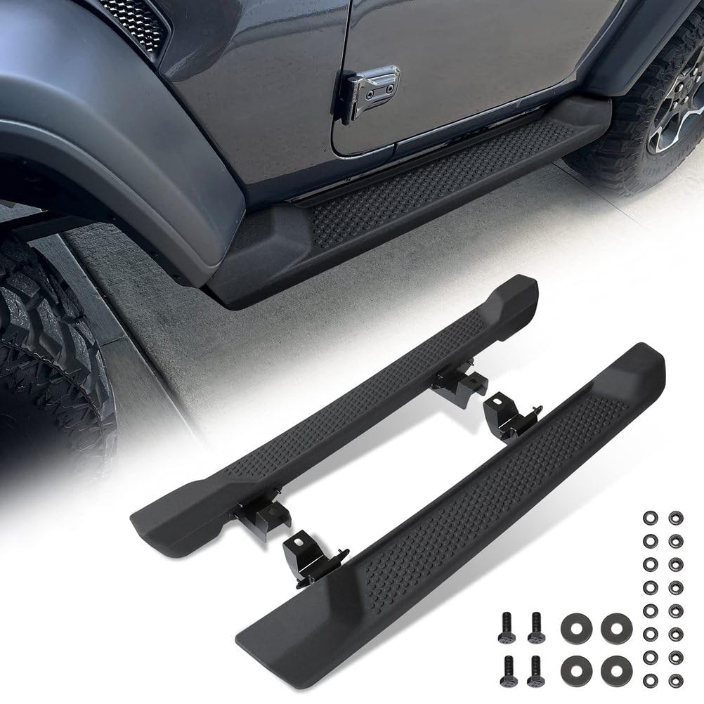 Marchepieds Nerf Barre de Marche Glisseurs Latéraux Compatibles avec Jeep Wrangler JL JLU 2 Portes Accessoires 2018-2022