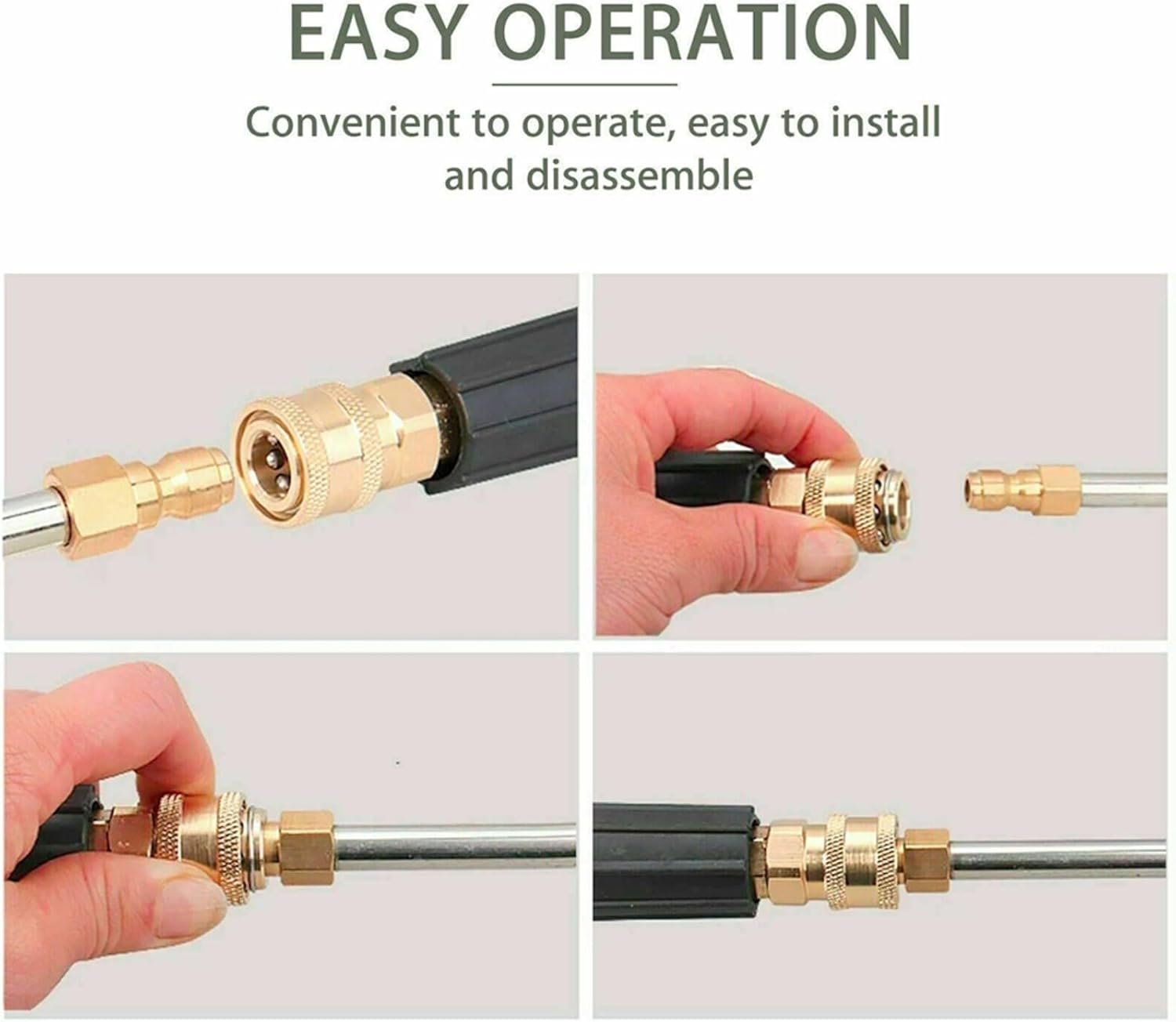 Pressure Washer Extension Wand Tool,90 Degree /120 Degree Curved Rod Replacement,1/4" Quick Connect Extension Wand(90 Degree)