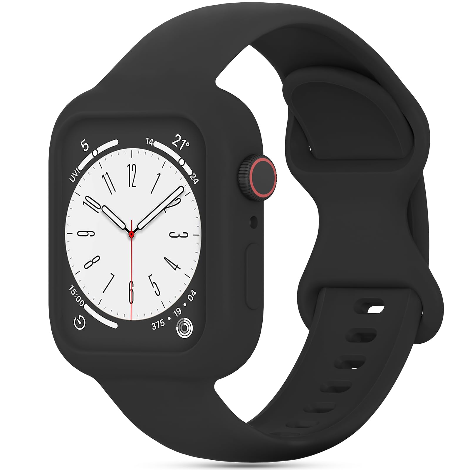 Photo 1 of Silicone Bumper Case Protective Cover Band Compatible with Apple Watch Band