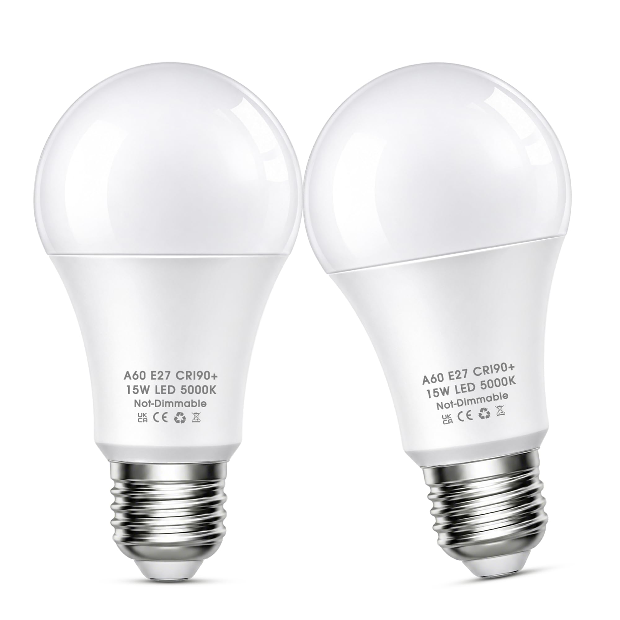 E27 Screw LED Bulb, 150W Large Screw LED Light Bulbs Daylight 5000K, 2Pack