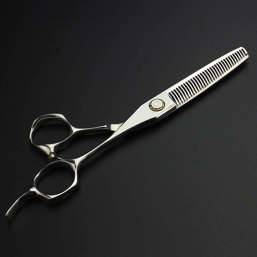 Giappone 440C Parrucchiere Studio Barber Styling Professionale Toolset Moda 6' Barber Forbici e Forbici Efficienti(6 pollici, 2 pezzi-C)