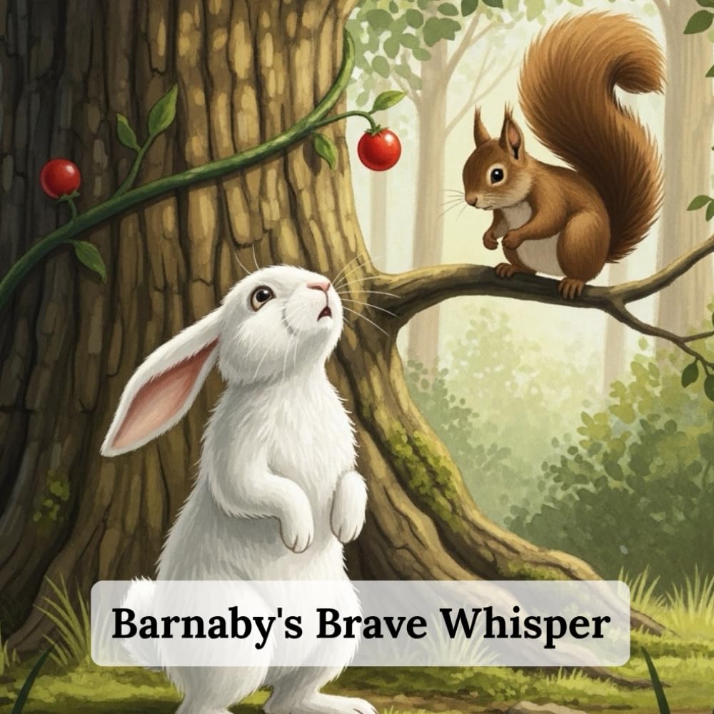 Barnabay's Brave Whisper: A cute little shy rabbit meets a friendly, adventurous squirrel