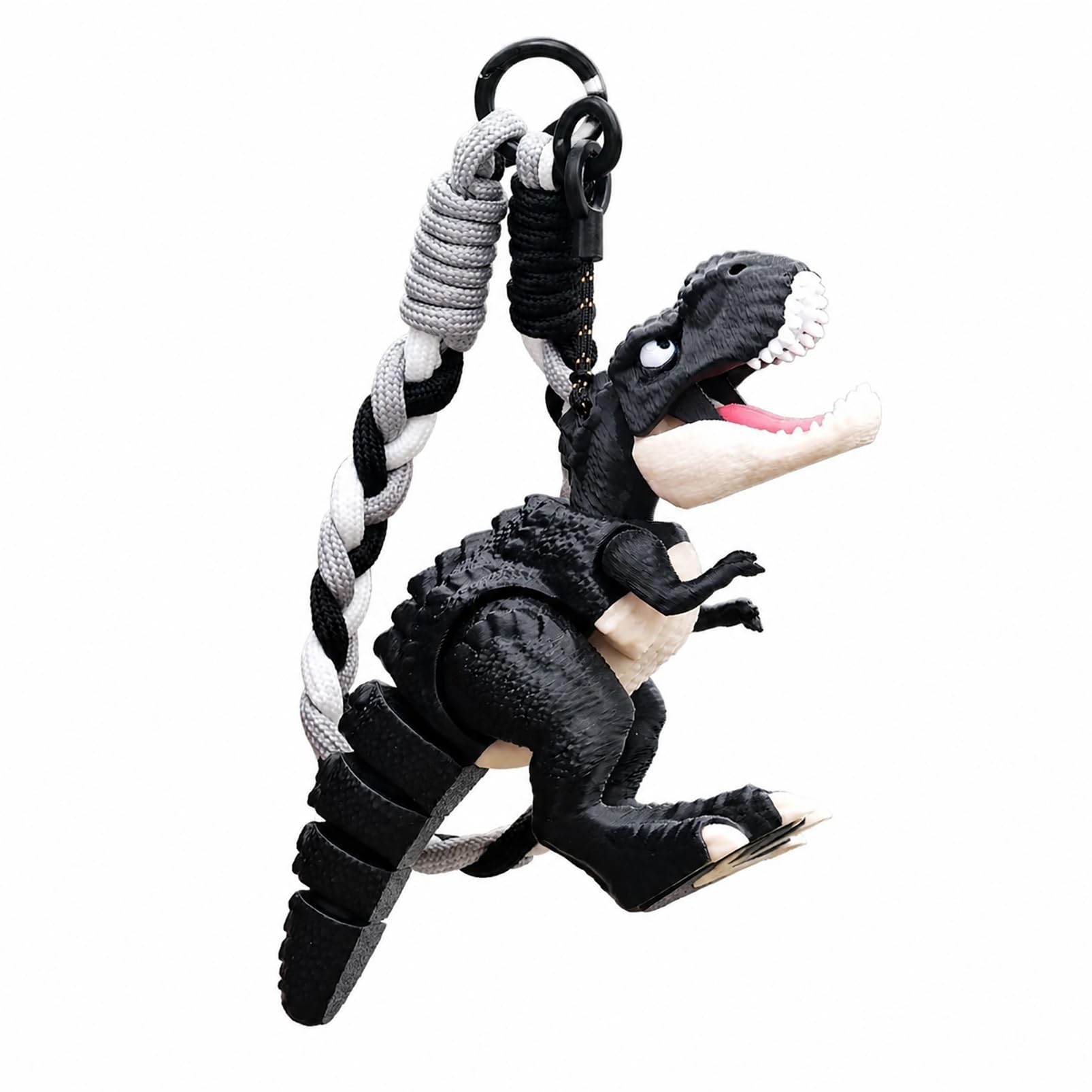CASOME 3D Printed Articulated Dinosaur Bag Charm, Movable Hanging Figure