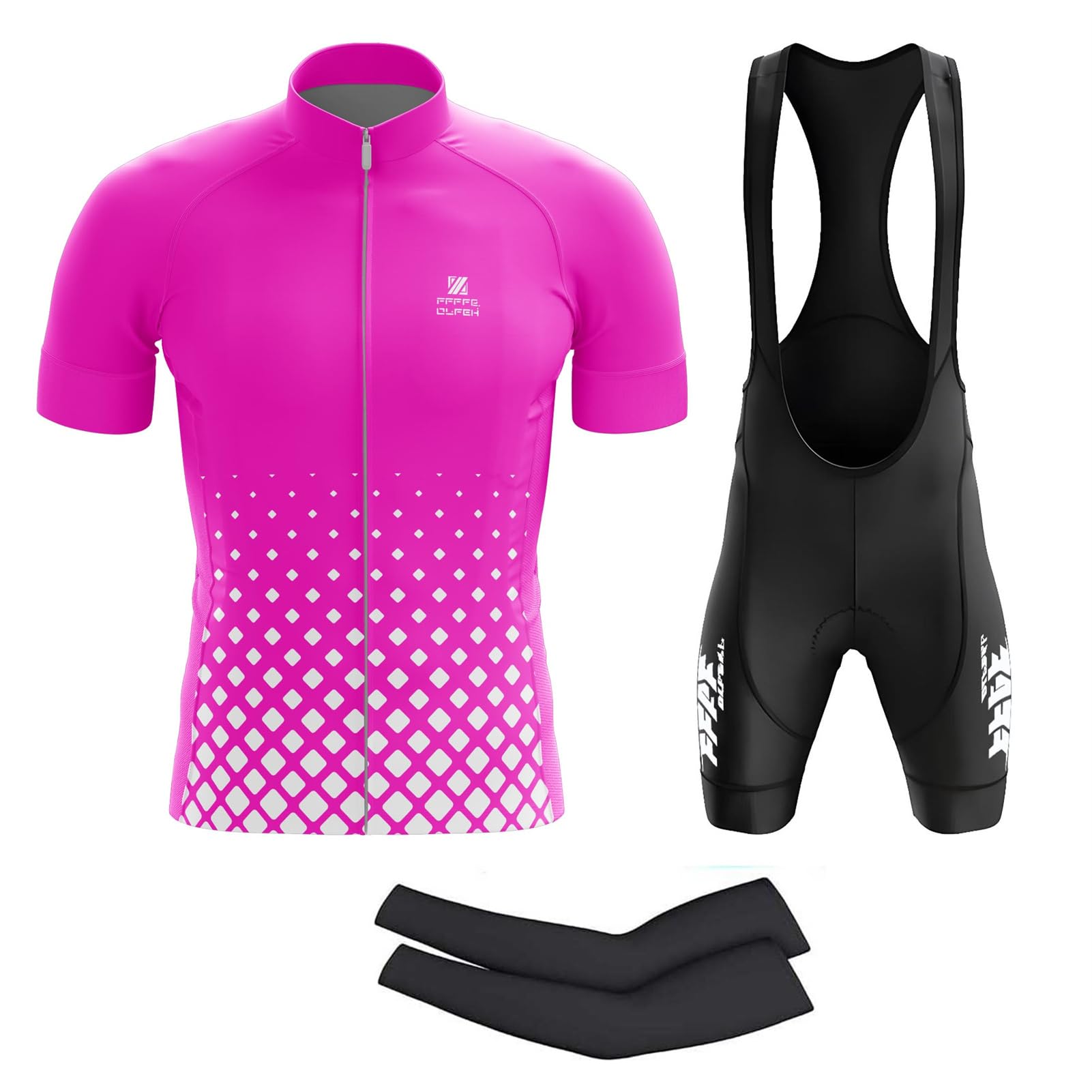 Vêtements Cyclisme Pro Homme Tenue Cycliste Manche Courte, Été Jerseys VTT et Cuissard à Bretelle avec 9D Gel Coussin Vêtement Cycliste et Combinaison de Vélo
