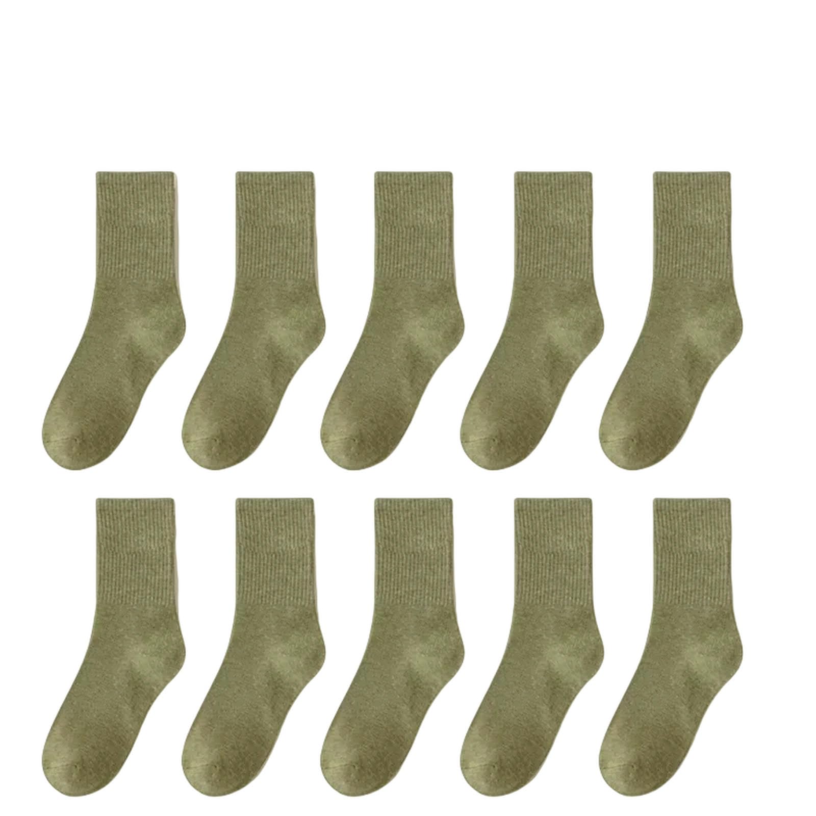 Calzini Calzini Di Cotone Uomo Abito Da Lavoro Calzini Lunghi Calzini Bianchi Neri Primavera Estate Per Maschio Comodo-10 Coppie Grigie-ue 37-44 (us 4-9)