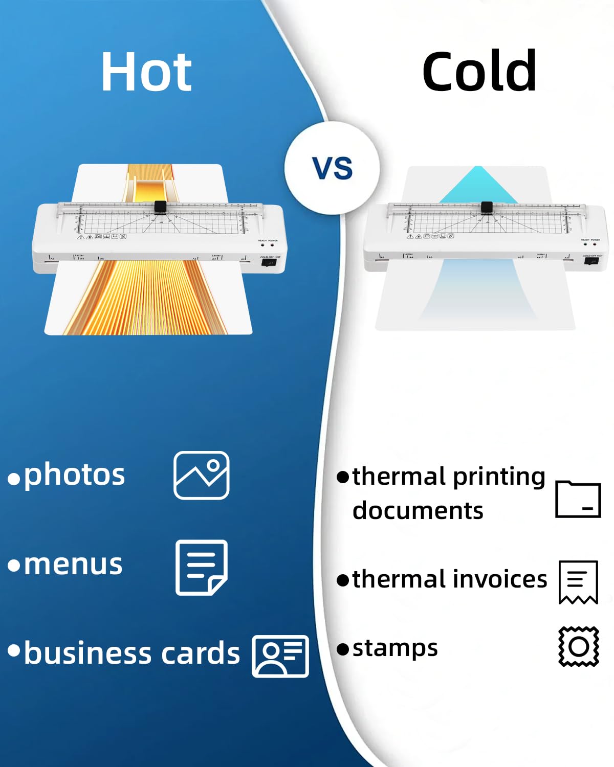 Laminator, A3 Laminator Thermal and Cold Laminating Machine with Built-in Cutter and Corner Rounder, Fast Warm-up - Image 3