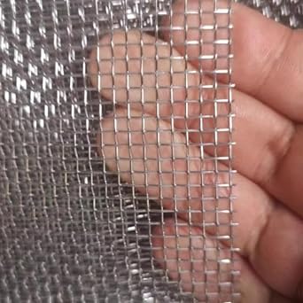 Stainless Steel Woven Wire, 8 Mesh Corrosion Resistant and Megathermal Wire Mesh, for Family, Garden, Industry and Agriculture Filtration Cloth,8mesh,1x4m