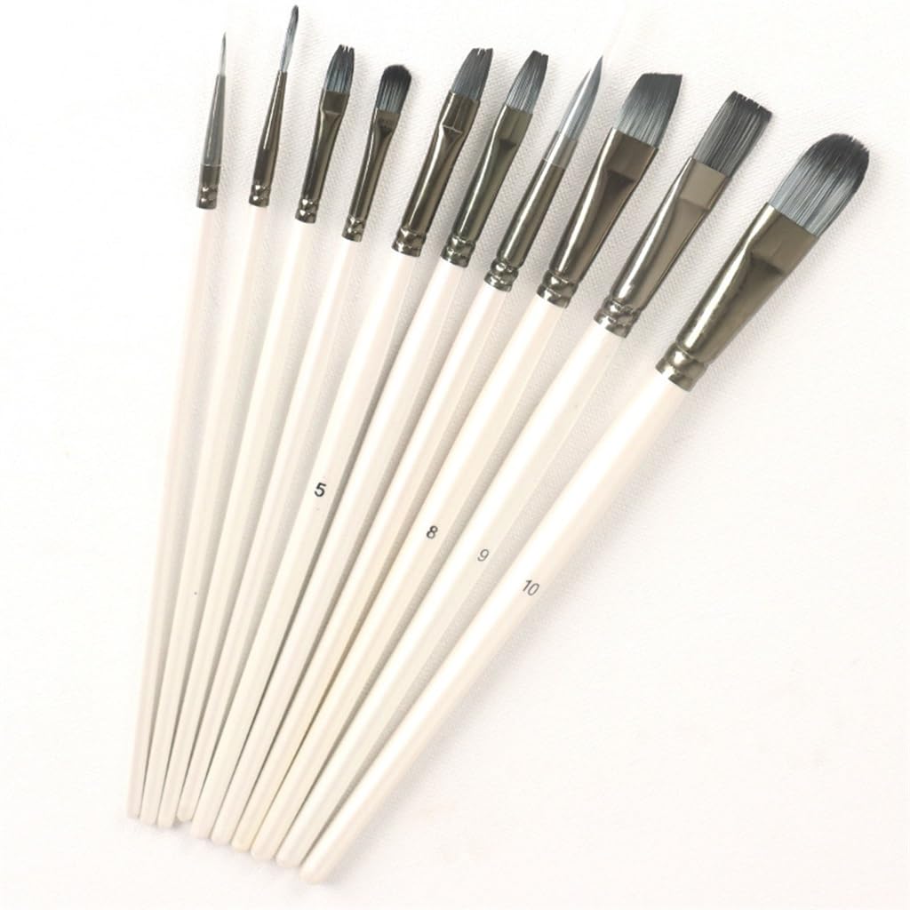 Juego de Plumas de Acuarela Gouache con Pincel de Nailon, Juego de Plumas de Pintura al óleo acrílicas Profesionales, como se Muestra, (D como se Muestra)