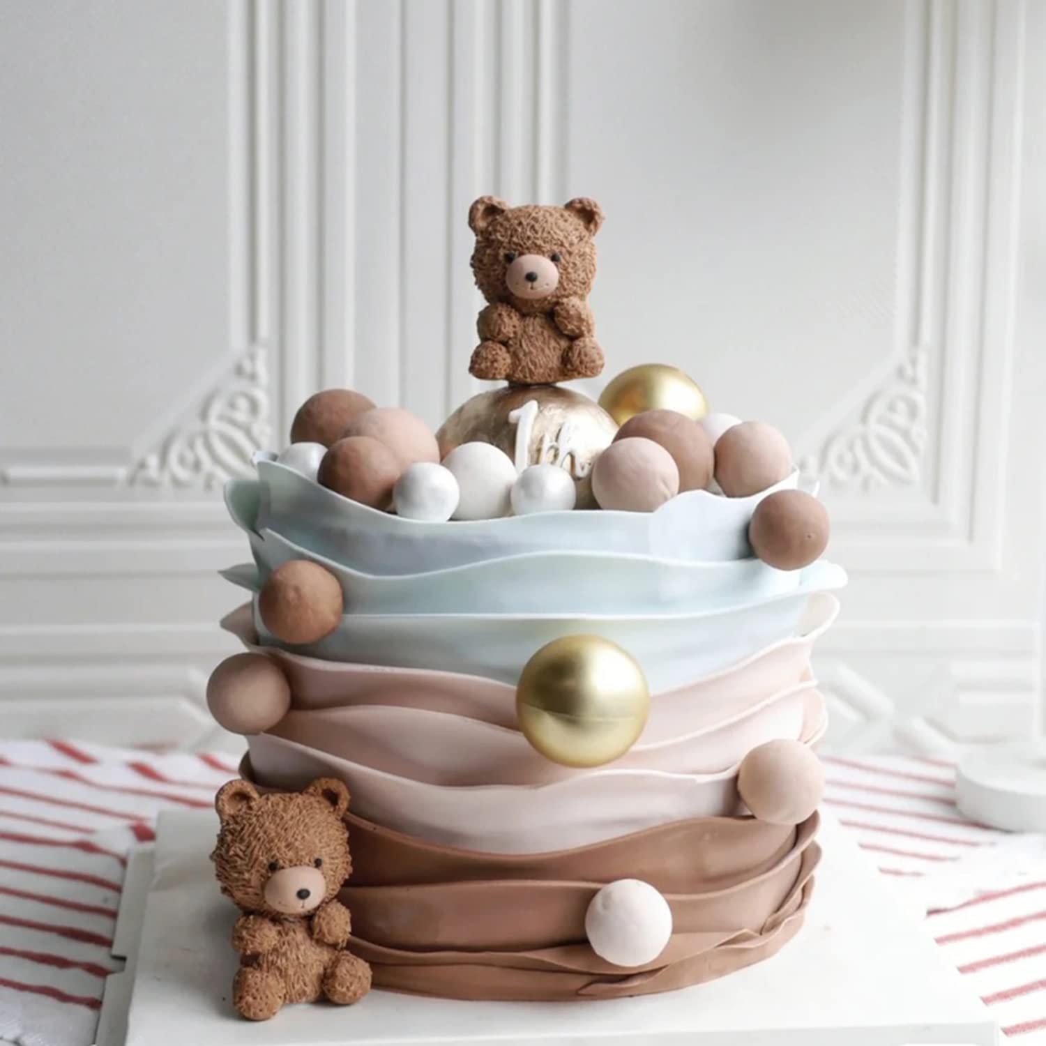 DIY bakvorm 3D-simulatie schattige beer en lam fondant siliconen mal mousse chocoladevorm kopen vanaf een prijs van 3.71