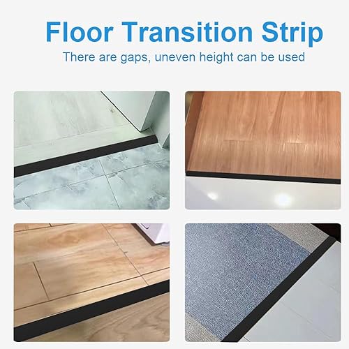 Miniatura 10 de Tira de transición de piso, tira de suelo laminada autoadhesiva, tira de cubierta de umbral de costura, tira de vinilo para puerta, diseño elegante