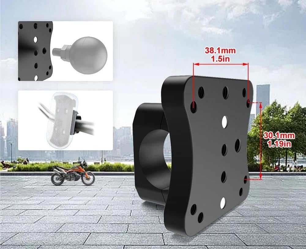 Placa Navegación GPS Móvil Soporte Universal para Manillar 22 Mm Soporte Navegación GPS