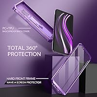 Vista 3 de Dexnor Funda para Samsung Galaxy S9, [Protector de pantalla y soporte integrados] Protección de grado militar resistente a prueba de golpes