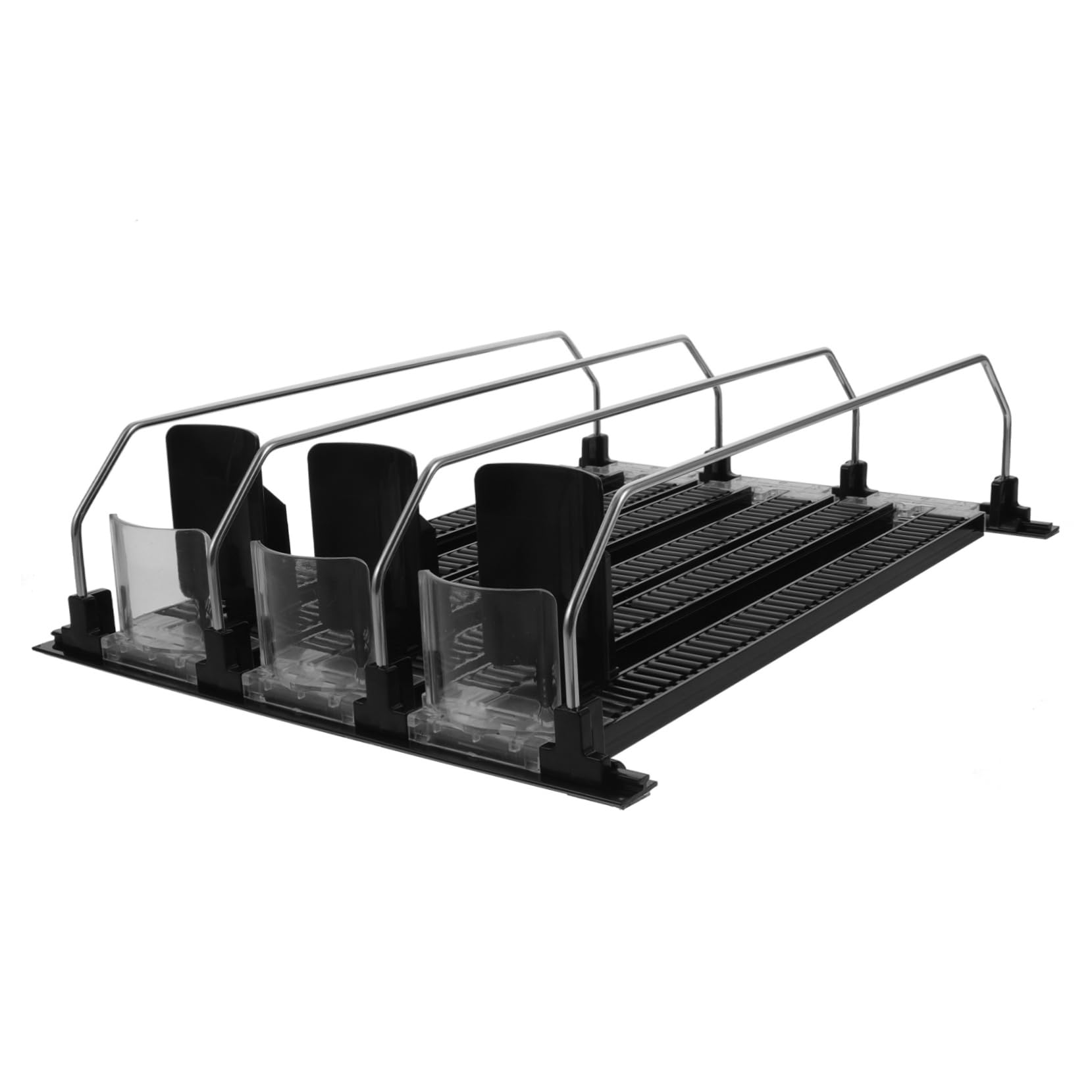 OFFSCH Automatic Drink Dispenser Holder 3pcs Fridge Drink Organizer Pusher Bottle Organizer for Refrigerator Stacking Can Dispensers