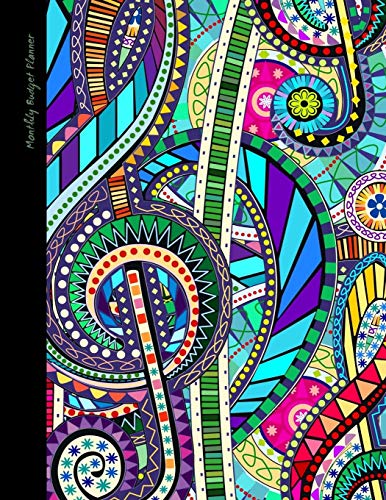 Monthly Budget Planner: Bill Organizer Book with Weekly Calendar & Expenses Tracker ( Large Spacious Softback Notebook * 24 months * for Personal or Home use * Music Carnival ) image 3