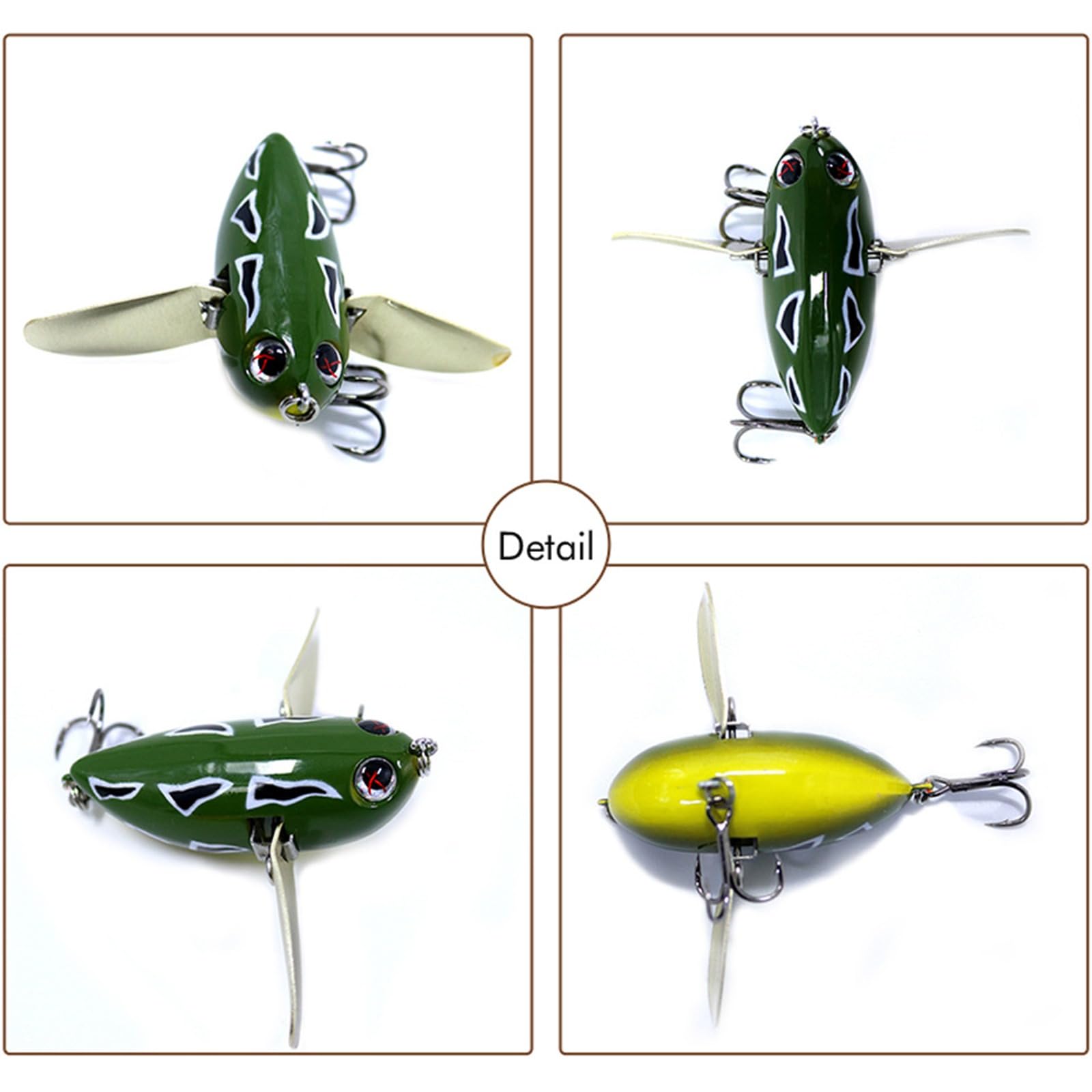 Topwater Fishing Lure Crank Baits Floating Tractor Bee Lure Set Fishing Bait kit for Bass Freshwater Saltwater
