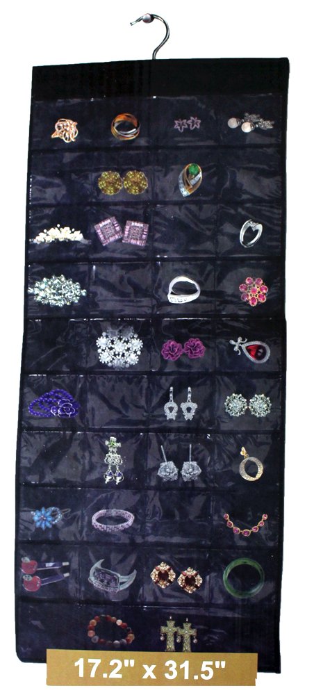 ToolUSA 80-Pocket Hanging Jewelry Organizer | 37