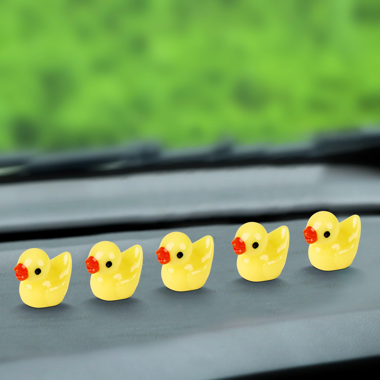 Pack of 100 Mini Resin Ducks Miniature, Mini Ducks Resin, Mini Duck Figures, Miniature Ducks for Aquarium Dollhouse - Image 3
