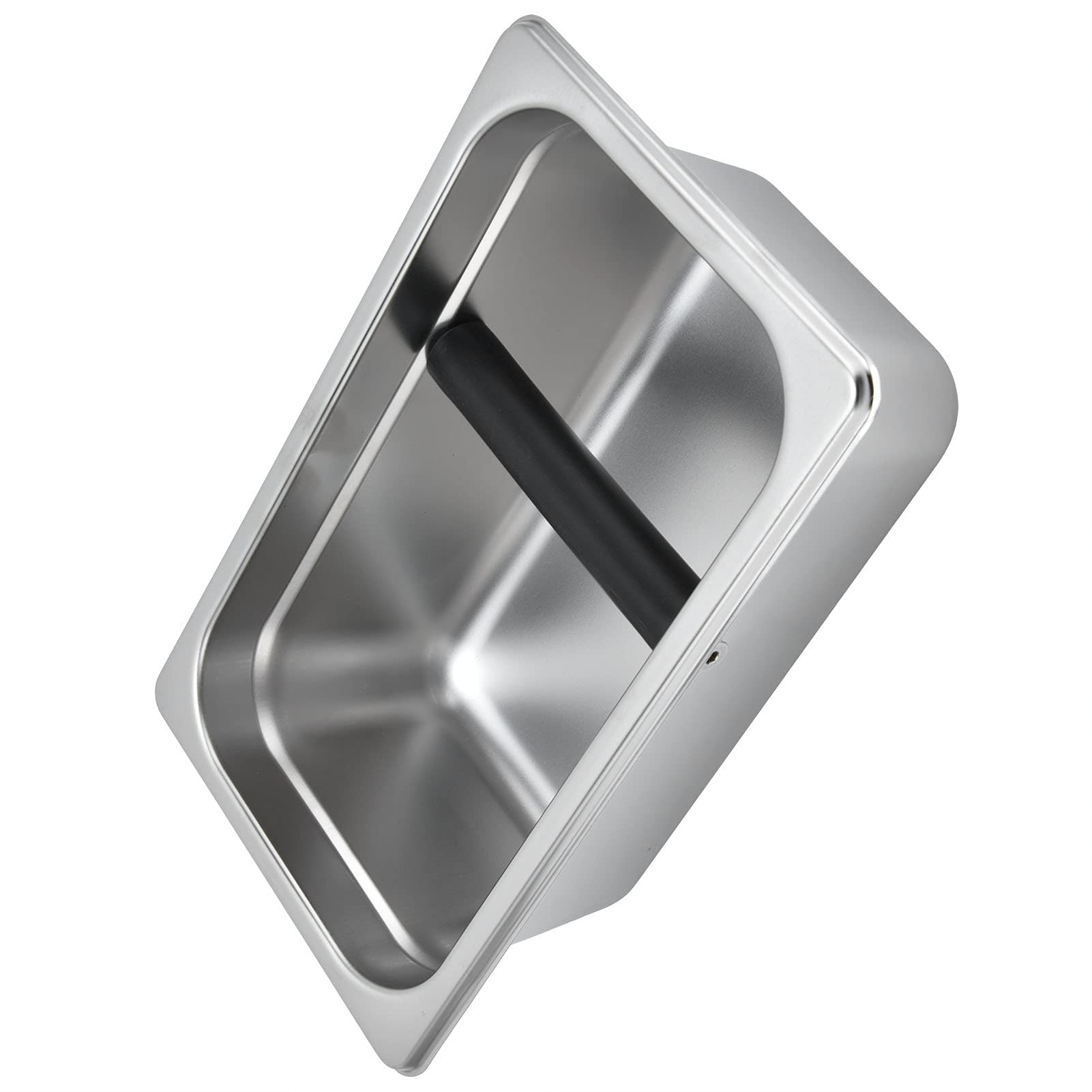 Recipiente para Posos de Café Cubo de Residuos Rectangular de Acero Inoxidable Gran Capacidad para Uso Doméstico