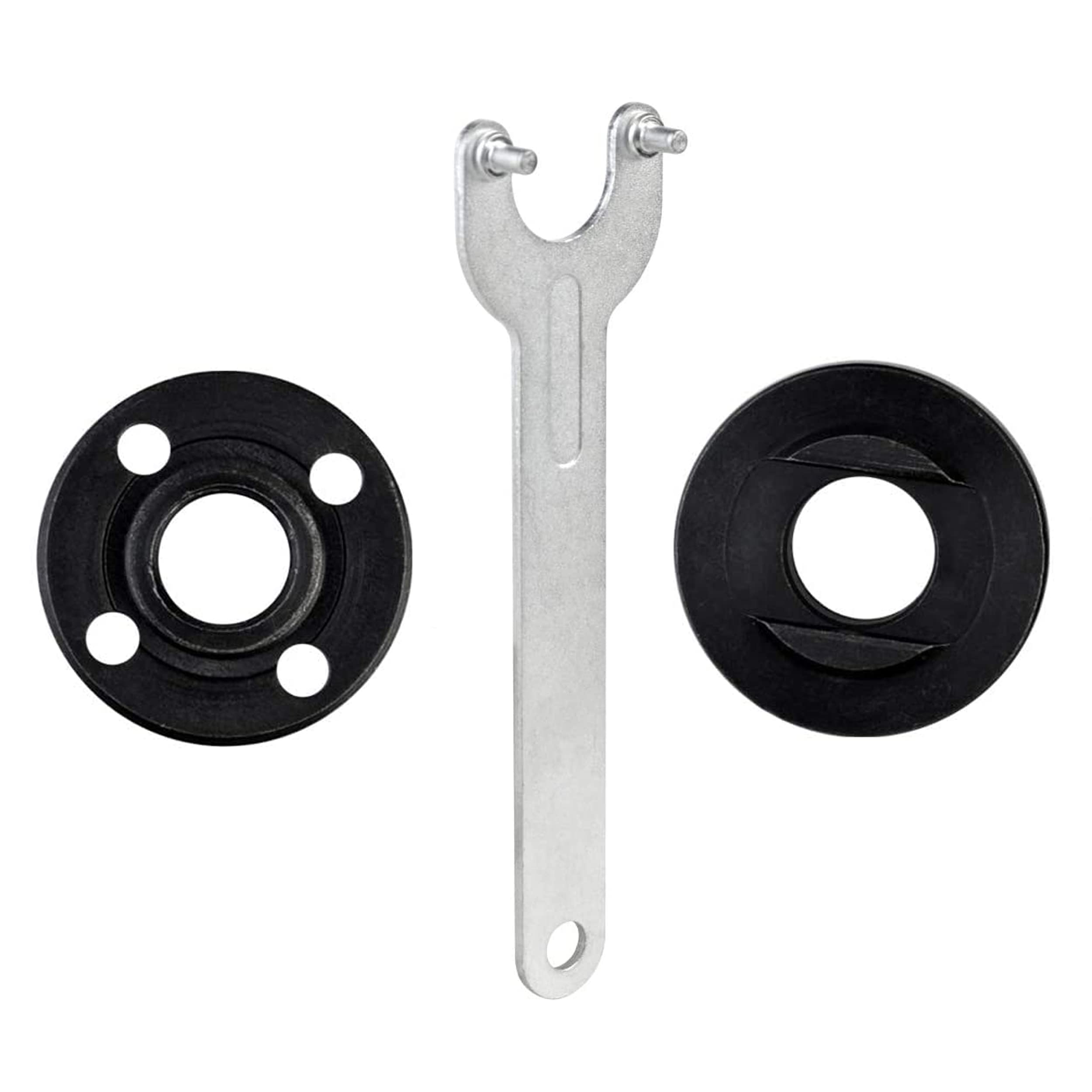 193465-4, 5" 5/8-11 Grinder Flange Spanner Wrench Lock Nut kits for fits Dewalt Milwaukee 1934654 193465-4 224568-4 GA4530 9564PC