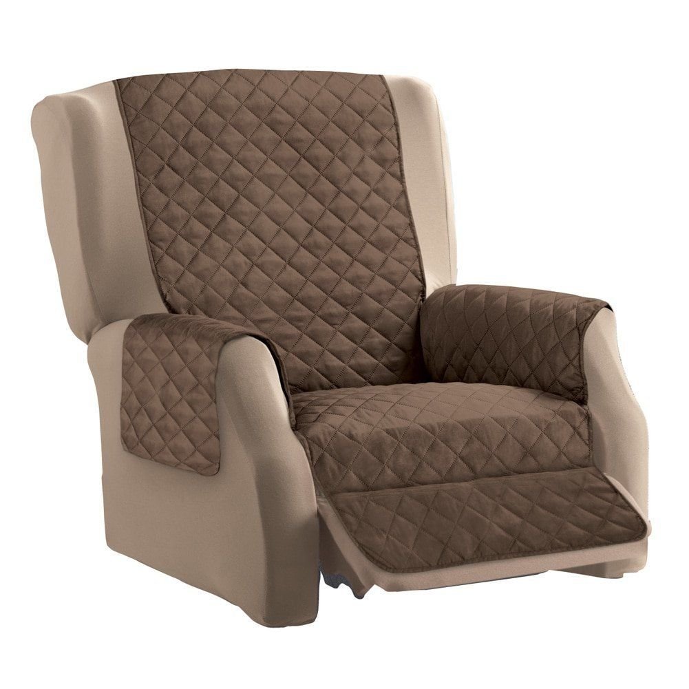 Sxspace Brown Reversible Water Repellent Furniture Protector | Protects From Spills, Stains, Dirt, Scuffs And Pet Hair | Armchair In