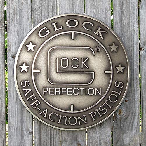 Diameter 30CM/12Inch Retro Metal tin Sign Classic Round Glock Perfection Safe ActionRound Print Not Carved Sign Funny Home Cave Garage bar Wall Decoration Vintage Metal Sign