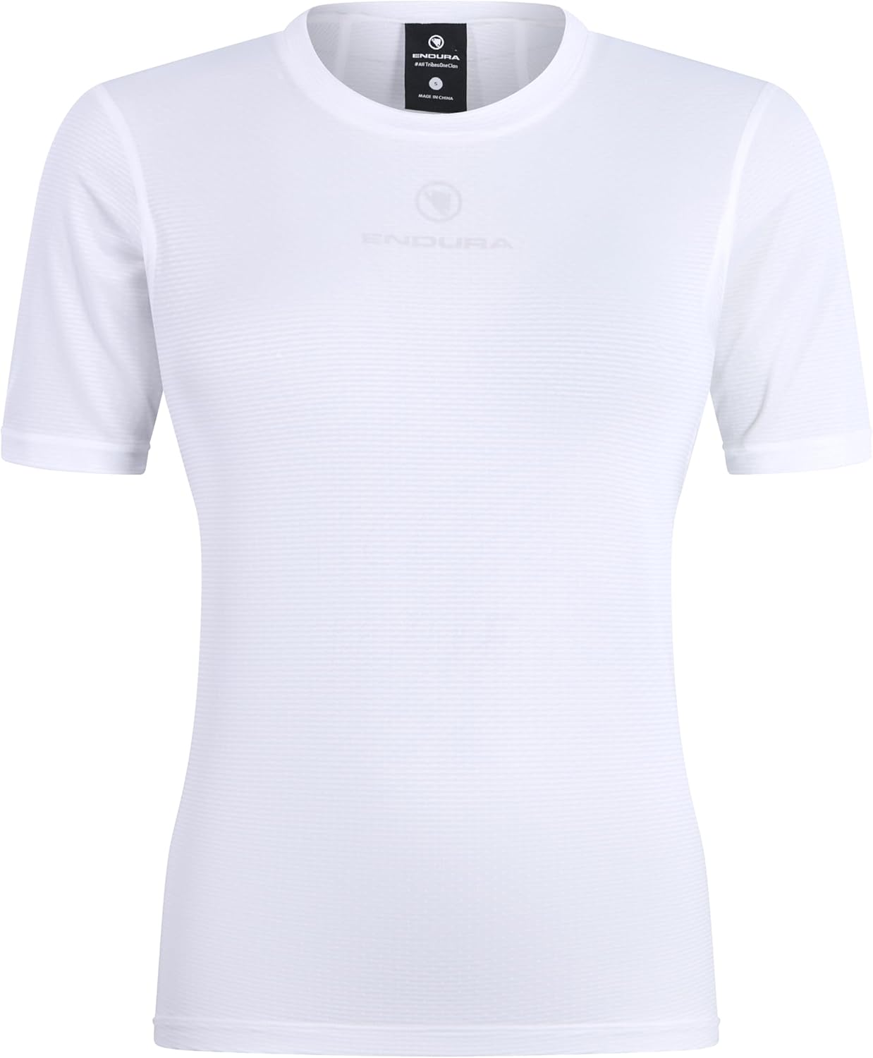 Endura Mens Translite Cycling Baselayer Short Sleeve - White, Large