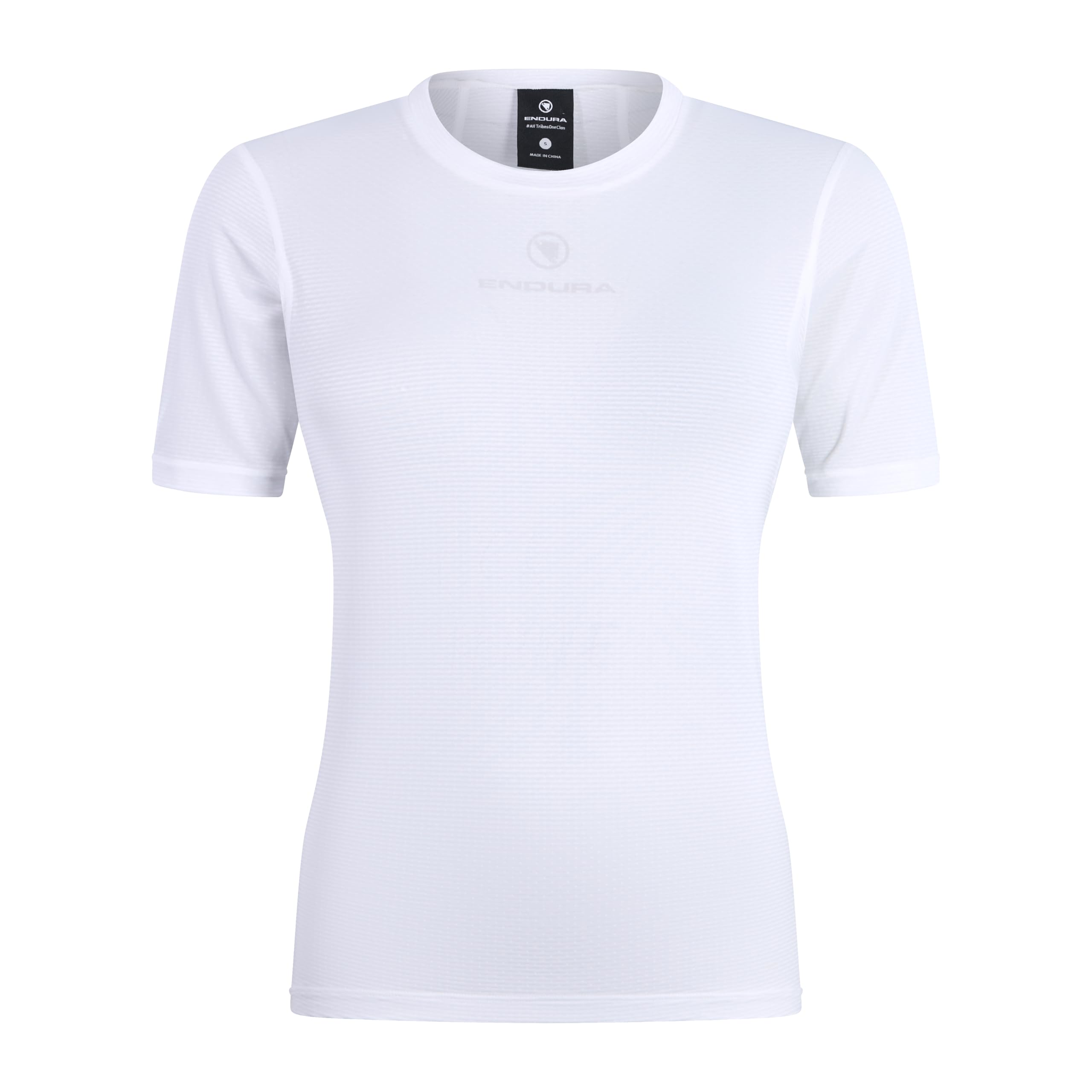 ENDURA Men's Lightweight Short Sleeve Baselayer, White, S