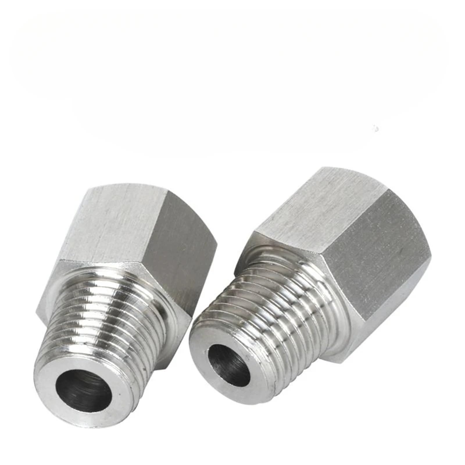 G1/4" Female to Male M10 12 1/8" 1/4" 3/8" NPT Hex Reducer Bushing 304 Stainless Adapter High Pressure 1Pcs(M10x1 Male)