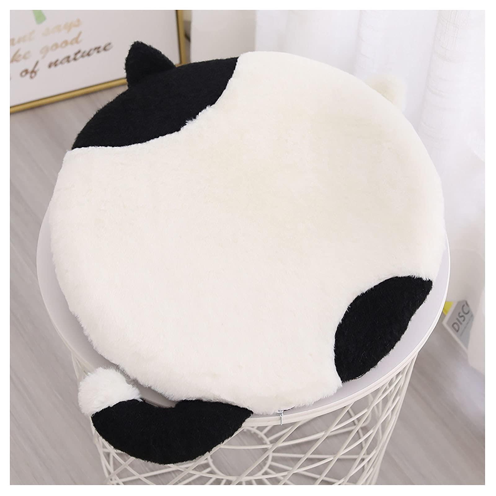 Velours coussin décoratif haute densité noir et blanc pour assise de chaise