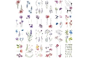 WEETUU Temporary Floral Tattoos for Women