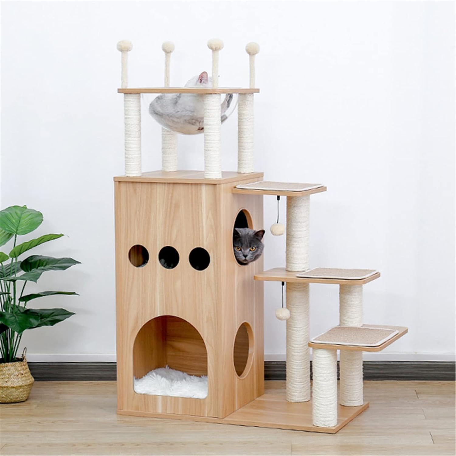 キャットタワー ツリーハウス コンドミニアム 遊び場タワー 猫 Amazon | K&H Pet Products キャットタワー ツリー