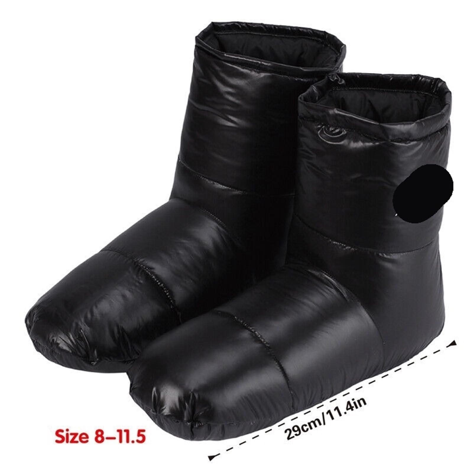 Warme Daunenpantoffeln for Outdoor-Camping, Entendaunen-Schuhüberzug, Fußsocken, Stiefeletten for Schlafsackzelt Für Winter