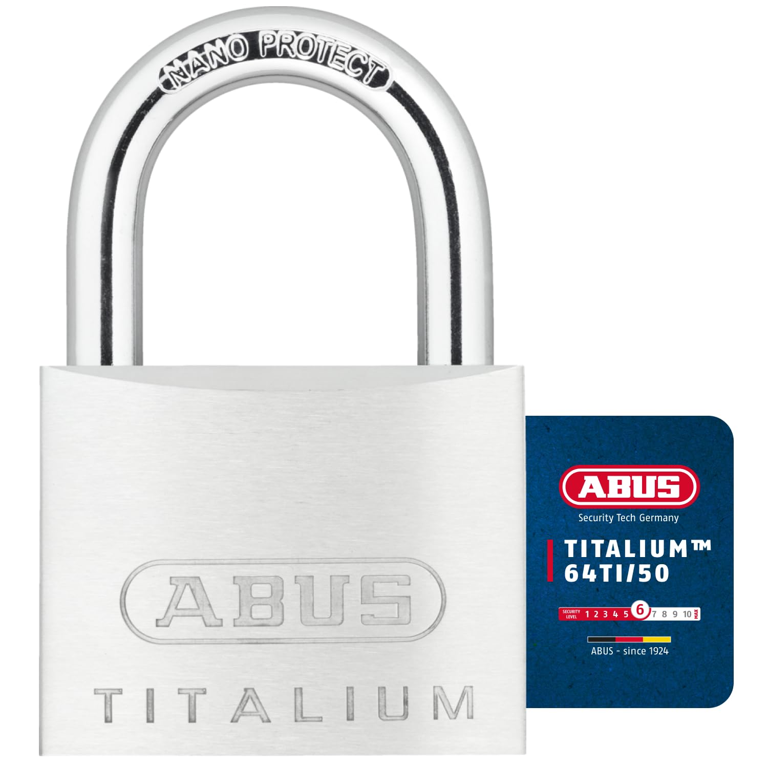ABUS Mechanical - 64TI/50mm TITALIUM™ Padlock