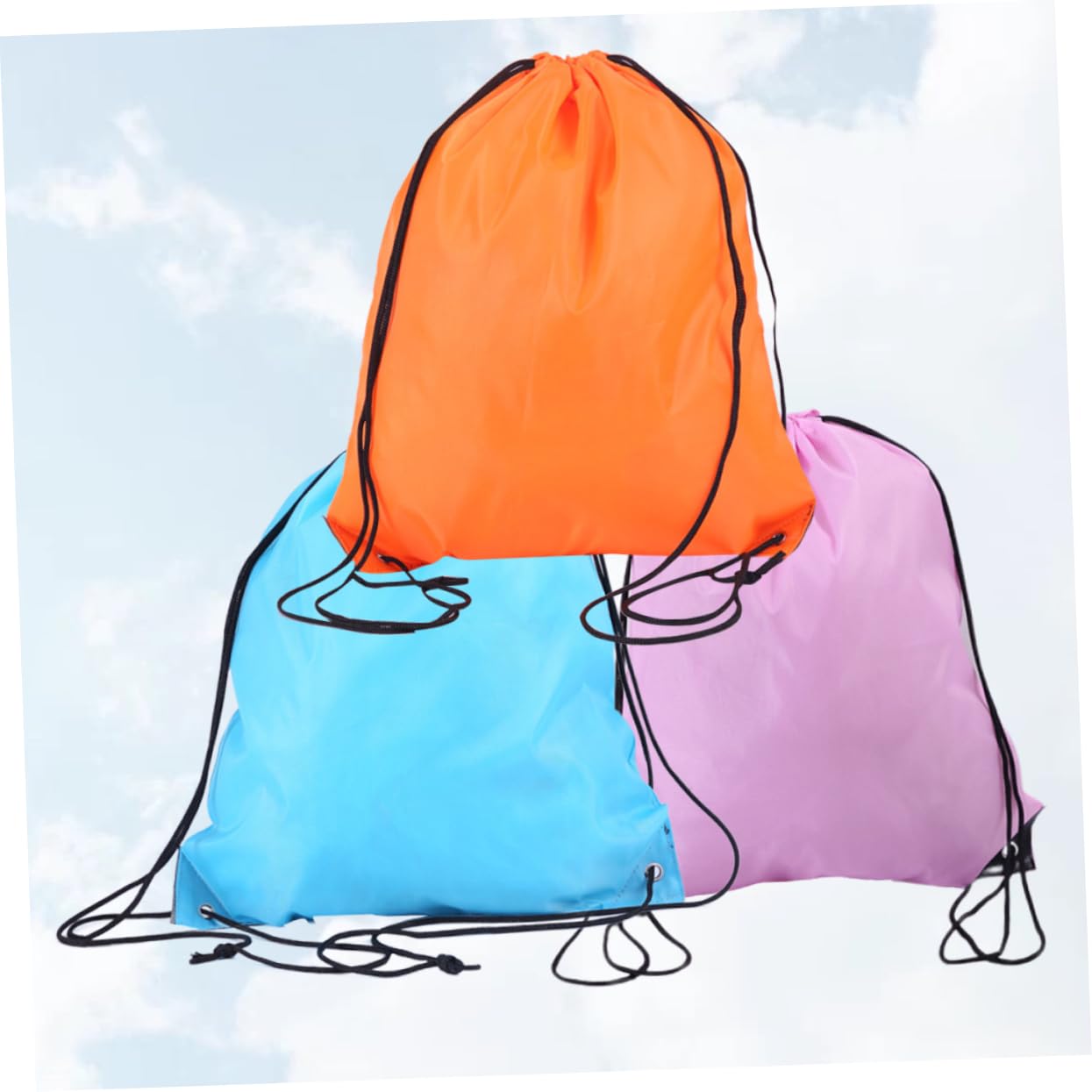 FOMIYES 1 Set Polyester Drawstring Bags Durable Cinch Packs for Sports Travel Random Color for Men Women for Jogging Gym Outdoor Activities Random Color