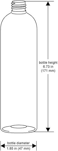 Miniatura 3 de Botellas redondas Cosmo de 8 onzas, de plástico PET vacías, rellenables, sin BPA, con tapas superiores negras y naturales (paquete de 12) (rosa)