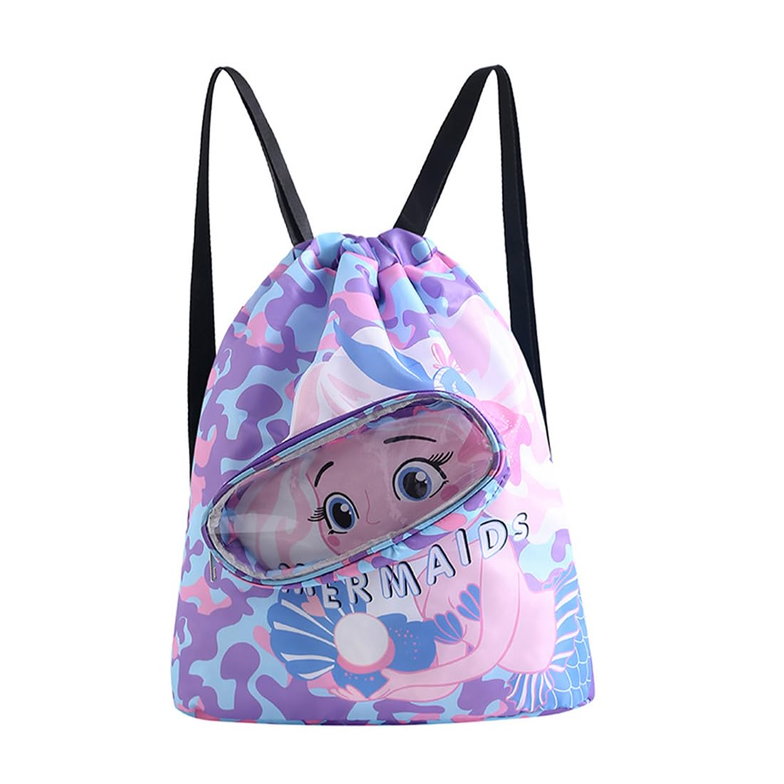 Mochila de Guardería Bolsa de Piscina para Niñas Compartimento de Zapatos Morado