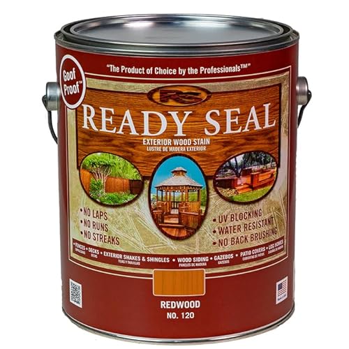 2-Pack of 1 gal Ready Seal 370015 Redwood Exterior Stain & Sealer for Wood