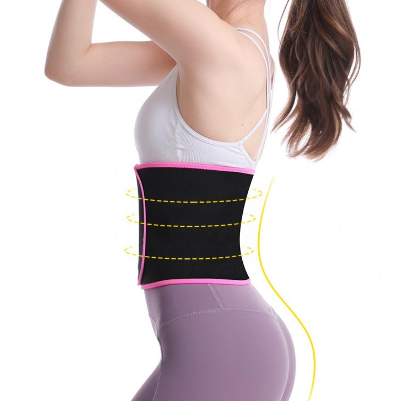 LYGXWJFC Controllo Cincher Cintura per Allenamento in Vita per Sauna Shapewear Controllo della Pancia Cintura di Supporto per la Schiena Regolabile