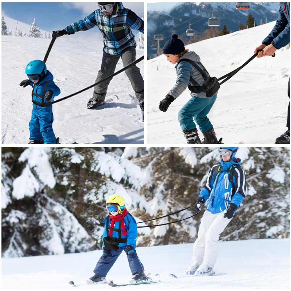 Pas Narciarski I Snowboardowy Dla Dzieci, Zdejmowana Smycz, Kontrola Prędkości, Akcesoria Narciarskie, Odpowiedni Dla Początkujących