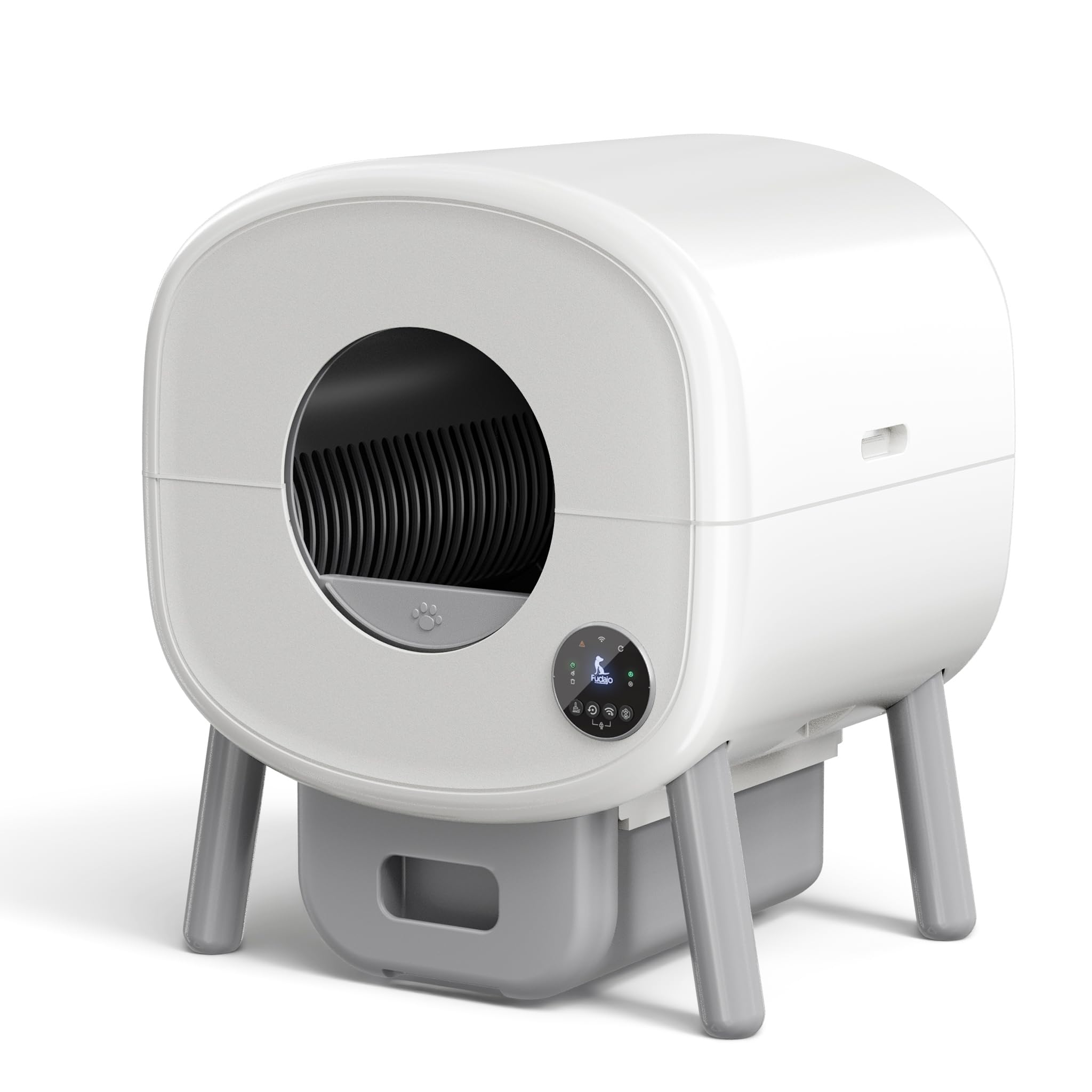 Fudajo Selbstreinigende Katzentoilette 76 L, Katzenklo automatisch 55 x 50 x 66,5 cm, elektrisches Katzen Klo mit App-Steuerung und USB-Anschluss