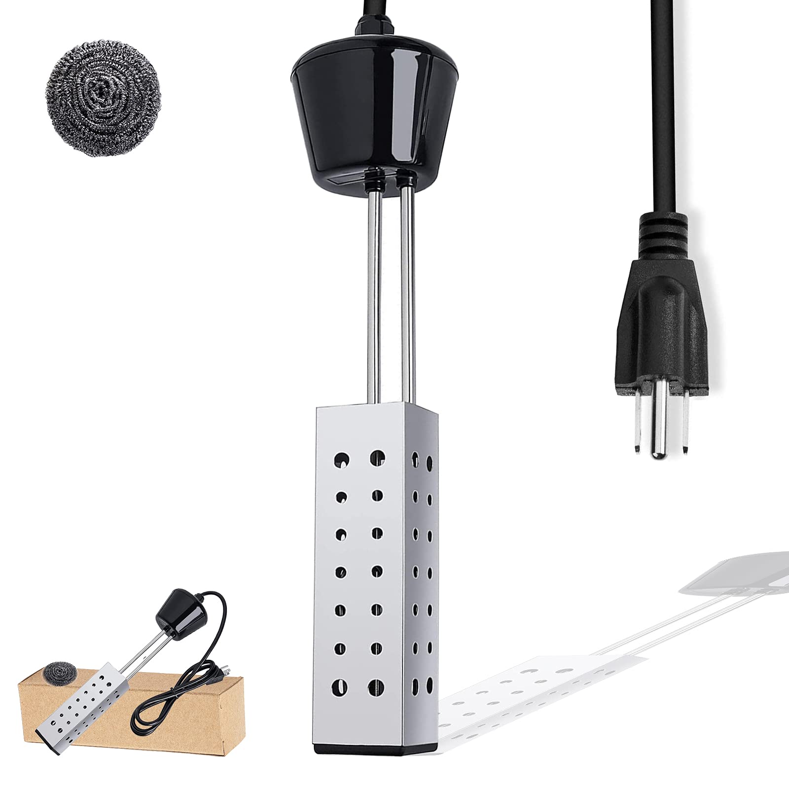 Buy DINGSEN Immersion Water Heater, 1500W Electric Pool Heater and Bucket Heater, Float Portable