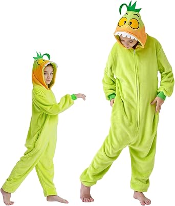 digi Halloween Onesie Costumes for Kids, Adult Onesie Pajamas,Halloween Cosplay Costume for Boys Girls Adult