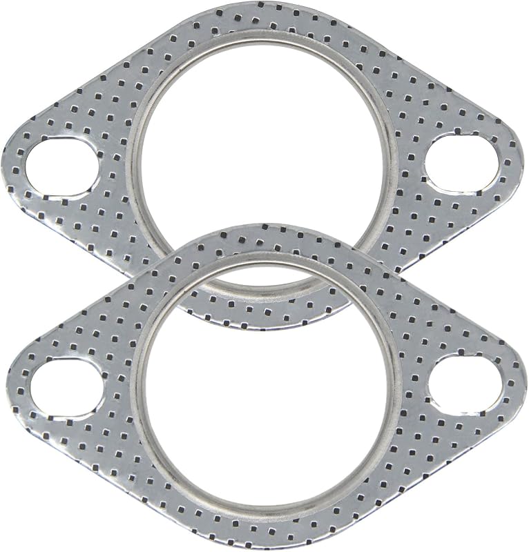 Junta de flange do escapamento YSIL 2" com 2 furos para silenciador e coletor – 2 unidades