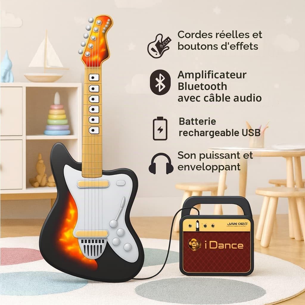 Jam Hero Guitare électrique + amplificateur sans fil BT