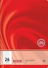 BRUNNEN Schulheft Premium Vivendi | A4, Lineatur 26, 16 Blatt, rot