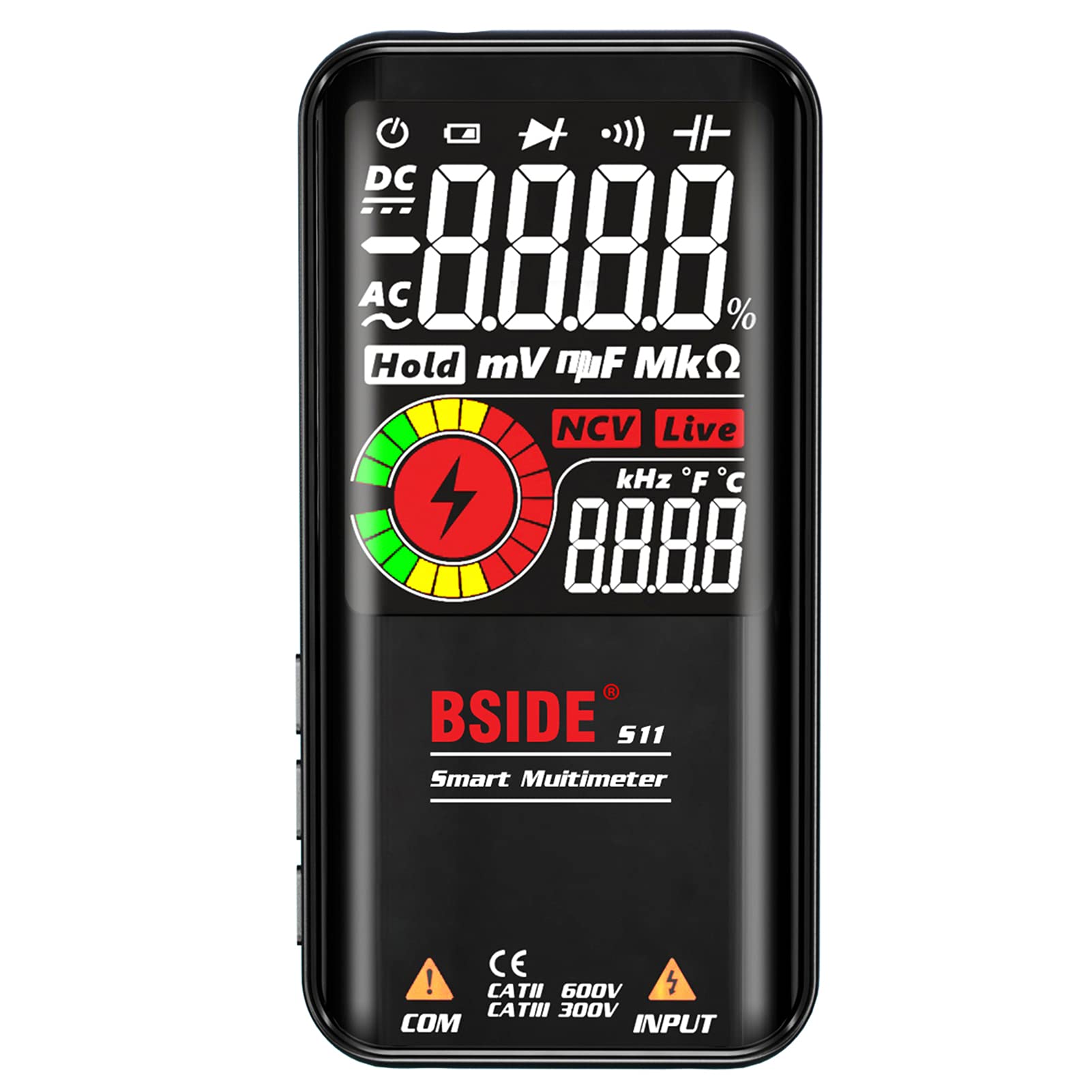 Bside S11 Intelligent 9999 Counts Multimeter Digital LCD Display Rechargeable Universal Meter