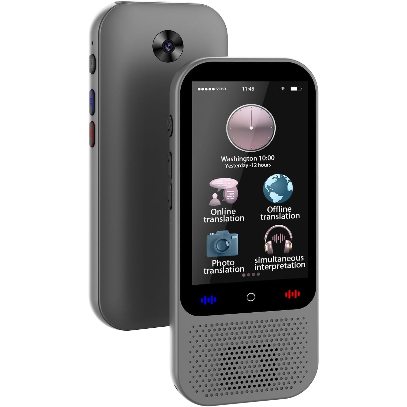 Language Translator Device, 2024 Upgraded Portable Instant Offline Language Translator Device, 138 Languages Supported, Voice Translator Offline for Voice/Text/Offline/Photo Travel Translation