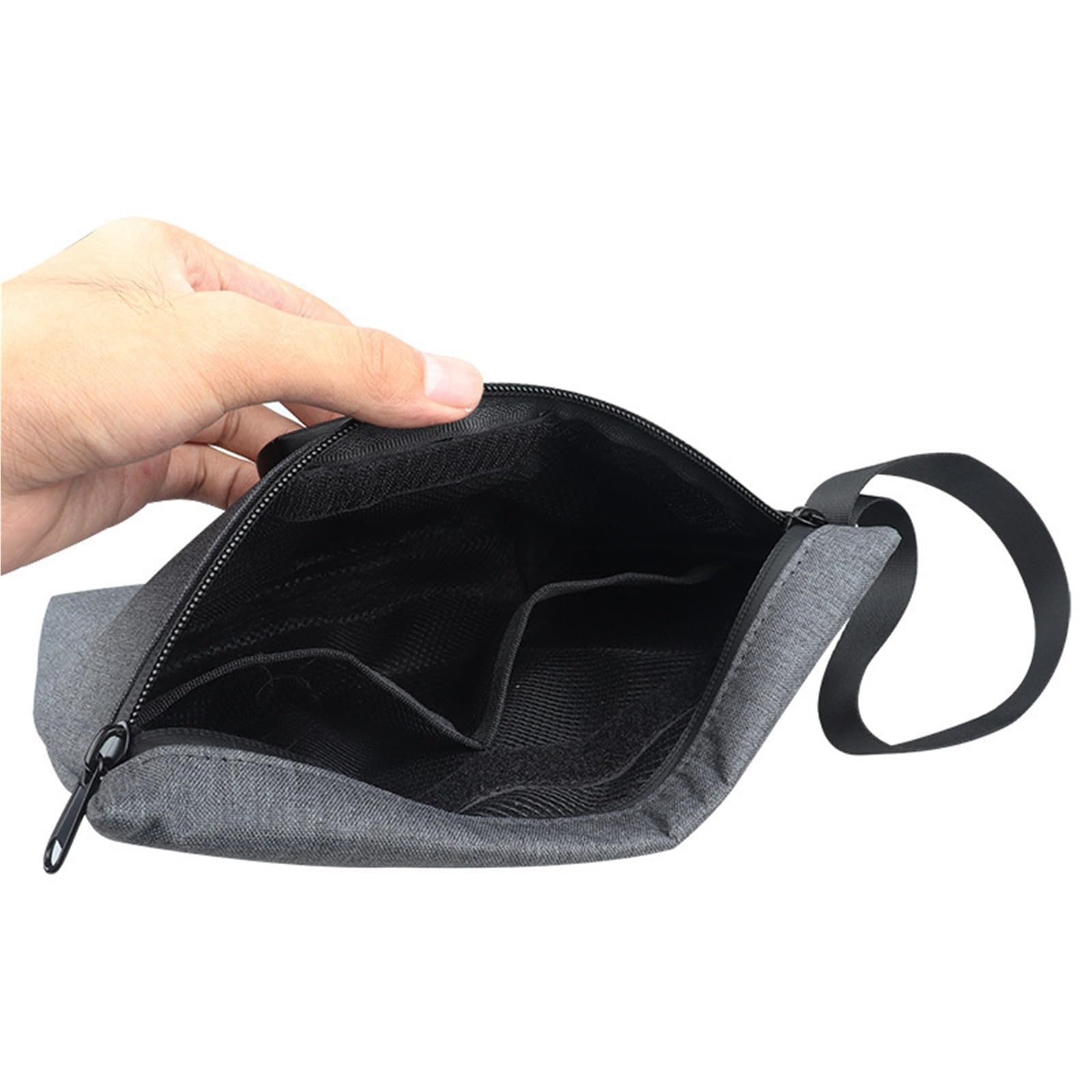 Bolsa de almacenamiento viaje con archivos bloqueo contraseña, bolso mano certificados tarjetas crédito, bolsa impermeable Para Documentos(Gray A)